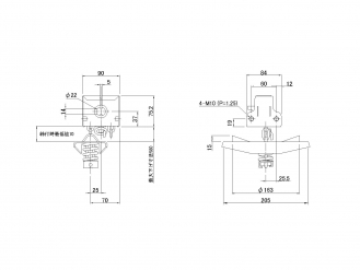 備用輪胎架PM-400M（中央懸掛）φ164用於中型卡車