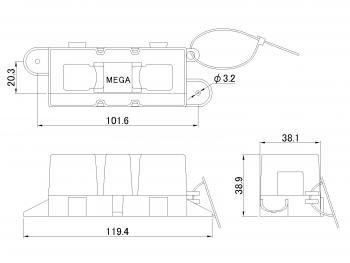 MEGA保险丝座（2981001）