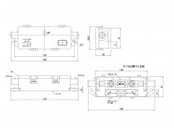MEGAヒューズホルダー 防滴仕様 FHA050-CS