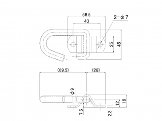 回転フック 波板用