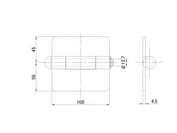 4t dump hinge for round Pinmekki R