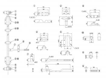 ハンマーロックセット φ34用(パイプ無)
