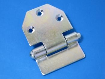 ブロック蝶番 中溝サイド 22.5mm段 L メッキ