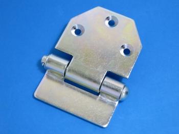 ブロック蝶番 中溝サイド 22.5mm段 R メッキ