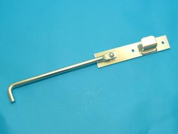 Stopper manual L = 260 R stainless 90 degrees