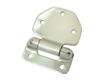 Stainless steel hinges outside New Groove Block