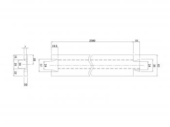 ハイスペーサー 4t用 10×63×2500mm