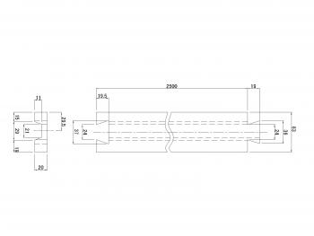 废塑料垫片4T为20×63×2500MM