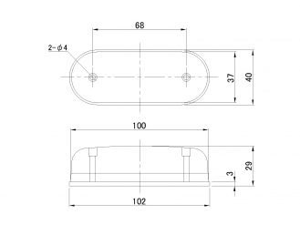 LED标记Kamaboko型黄色ML624EY安全坤