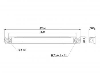 小糸 LED車高灯&ストップランプ 横型 LED-STOPLM 24V