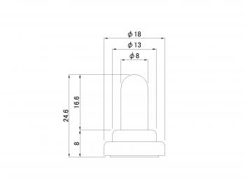トグルスイッチTS50用防水キャップ BT01
