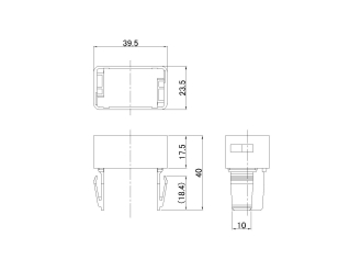 JB キャブ内スイッチ用ハイトブラケット いすゞ小型・中型(2023年～)用 JB-504