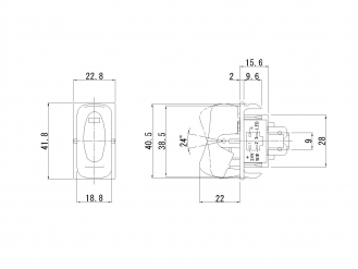 Cab inside switch Car width light JB-5602 Fuso canter (2010.11 ~) for