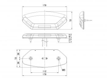 LEDバス路肩灯 T-SMD シャインマーカー (12/24V)