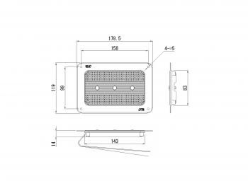 LED庫内灯 JB-002 (12/24V共用)