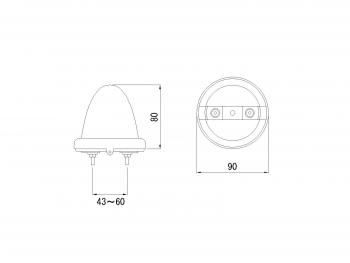 ヤックマーカー Y-44 赤 YT-443
