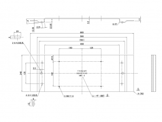 Vehicle inspection compatible number stay LSL-1014 Number lamp mounting stay Large type HM-3 type Horizontal 2 lights