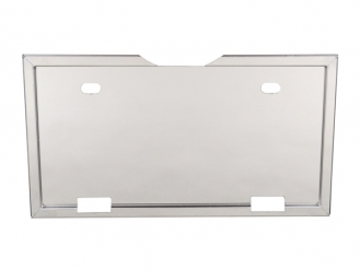 ステンレス 超薄型ナンバー枠 キャンターリヤ用 角タイプ