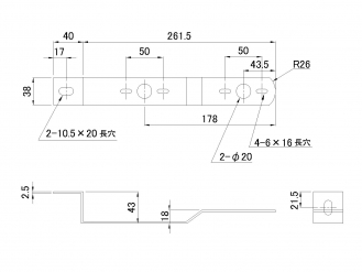 JB-Z-260S SUS430不銹鋼標記式曲柄