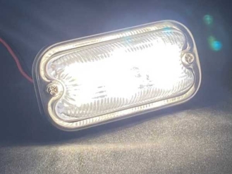 LO-100 LED角型マーカー アクリルレンズ 白 24V