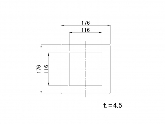 スタンションガイド上部板 100×100mm用 木材運搬用