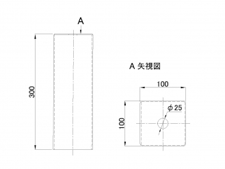 Stunsion导向盖100 x 100 x 300 mm用于木材运输