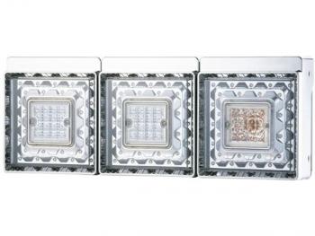 JB 角型LEDテールランプ用裏カバー 3連
