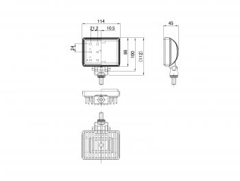 LEDバックランプ(後退灯) VS-L200VW-1 (12/24V共用)