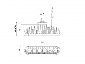 LED工作燈（水平長度）LSL-1012B（12/24/48 V共享）