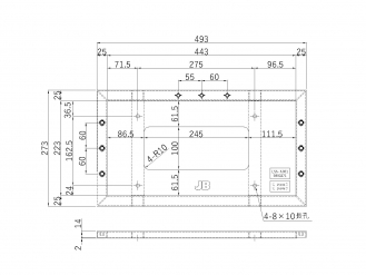 車検対応 LSL-1014対応 LSN-N001 樹脂ナンバー枠 角型 大型用