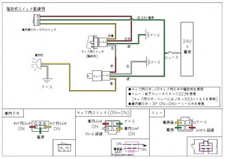 ON-ON staircase type JB-5518 for in-cab switch (4 t ? large size)