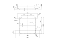 Stainless steel mudguard stay / steady rest with frame for 4t