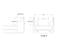 ダンプスーパーヒンジ プレス型 H=400mm(1台分)