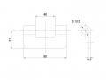 For both winding hinges 12.7 mm (4.5 × 40)