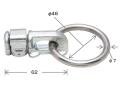 エアラインレール用端末金具 DS-R ダブルスタッドフィッティング(リング付)