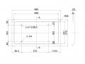ナンバー枠 皿型 ステンレス 大型用