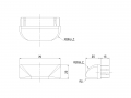 For JB Aluminum Side Bumper Short Corner 70H