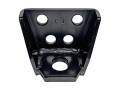 Non-slip bracket, facing type, 4-hole multi-purpose, P=50, black painted