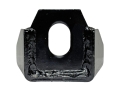 Non-slip bracket, facing type, 4-hole multi-purpose, P=50, black painted