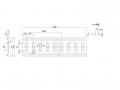 Aluminum lashing rail L = 3200 mm (without hole)