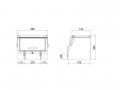 Stainless steel tool box slide open type 500 × 375 × 400mm intermediate steel species