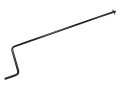スペアタイヤキャリア用ハンドル φ16×900mm U溝型用