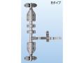 Stainless steel hammer lock B set for φ 34 (no pipe)