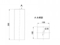 Stunsion导向盖100 x 100 x 300 mm用于木材运输